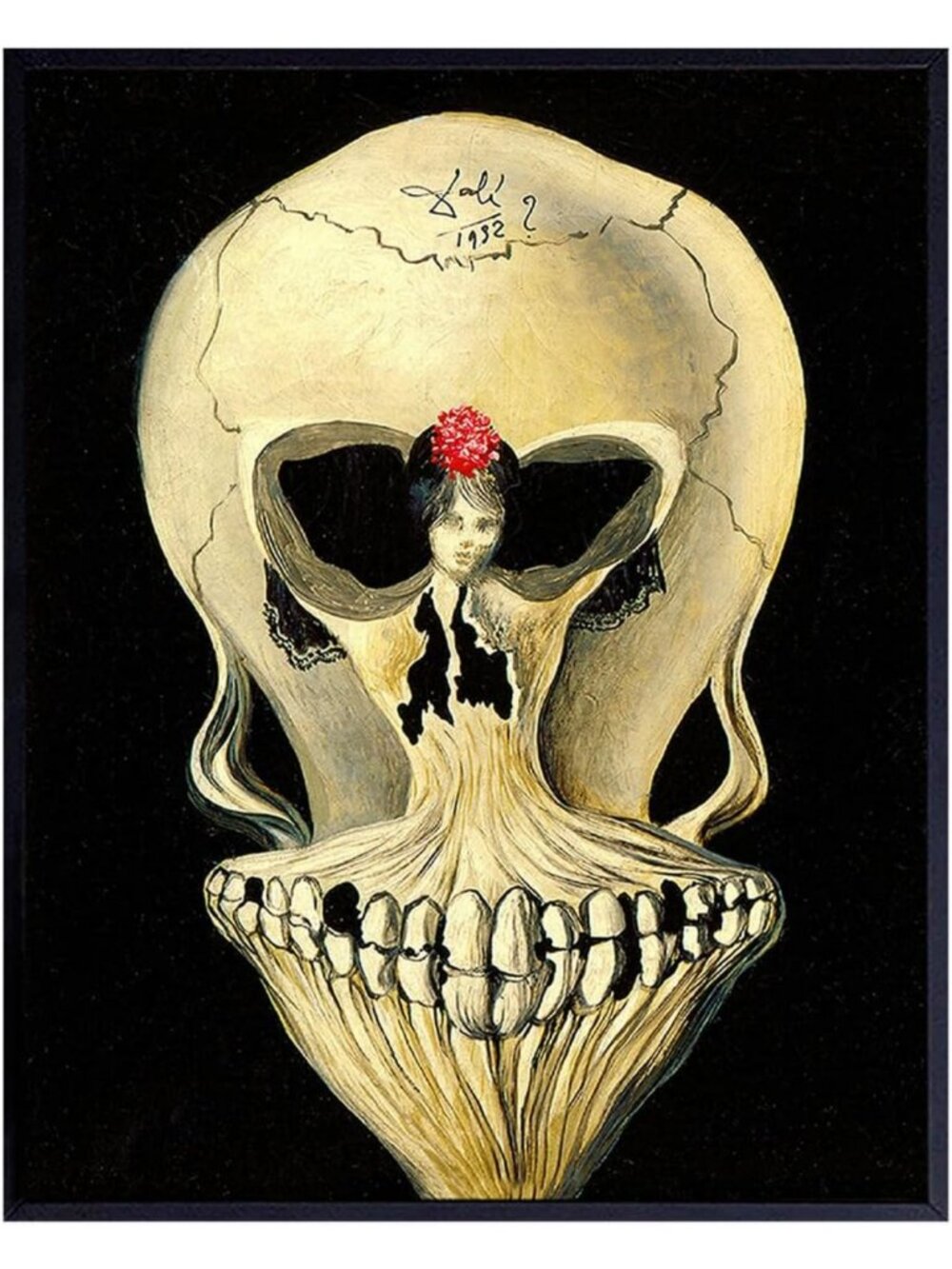 Skull Wall Art & Decor - Aesthetic Gothic Home Decor - Surrealism Gallery Print